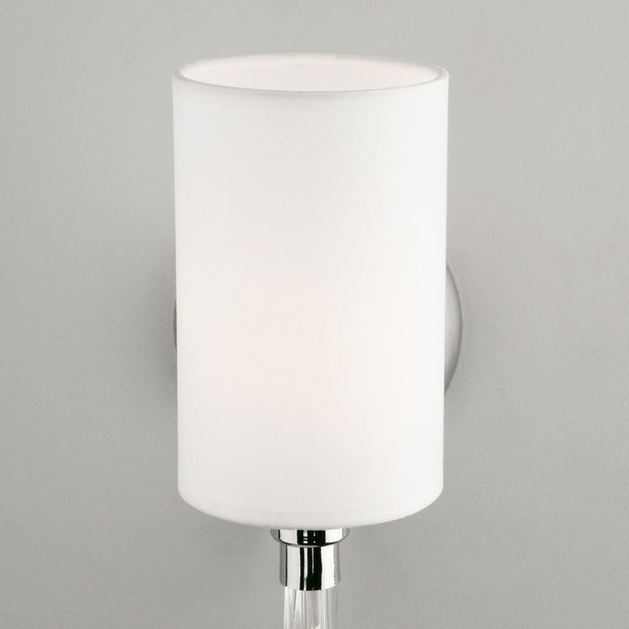 Настенный светильник с абажуром 60112/1 хром Catania - лучшие Бра и настенные светильники в INMYROOM