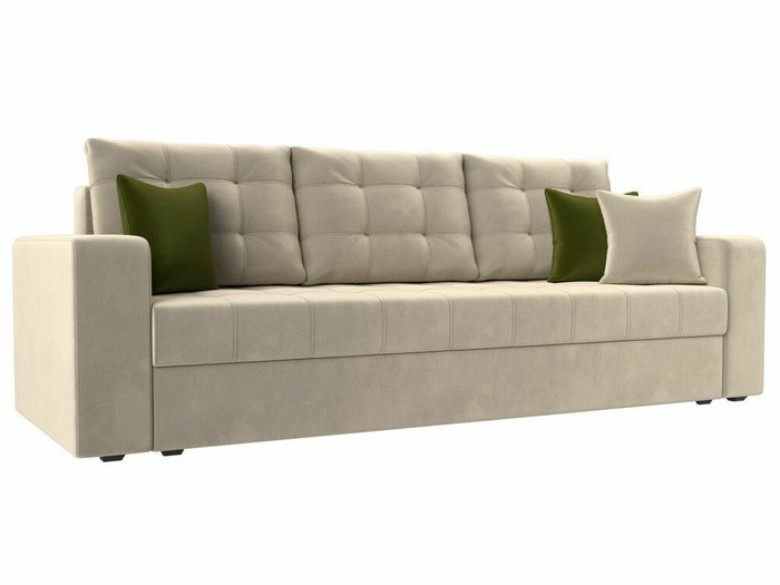 Прямой диван-кровать Ливерпуль бежевого цвета