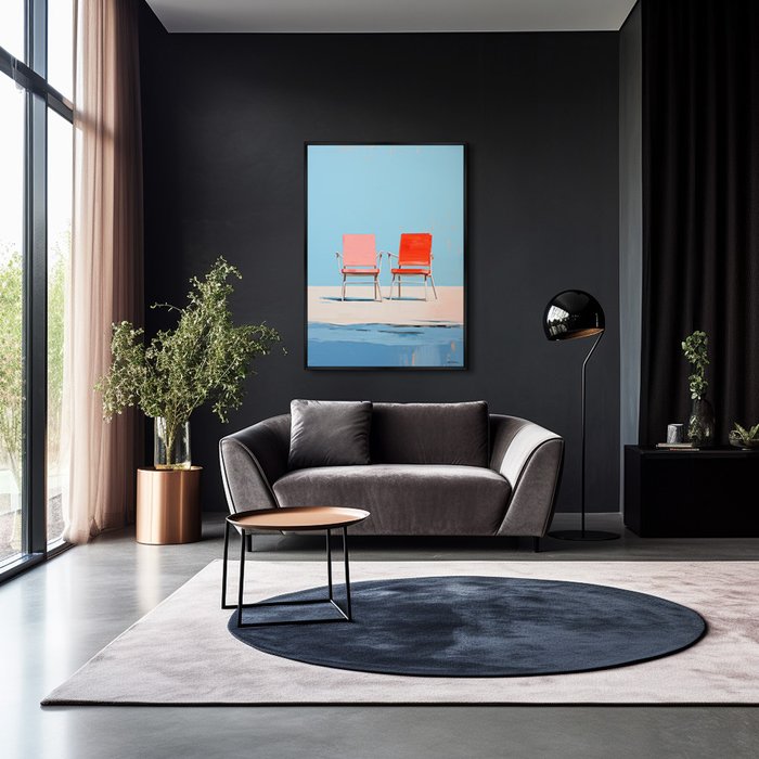 Репродукция картины Chair collection, Pure and simple, No 2, 2024г. - лучшие Картины в INMYROOM