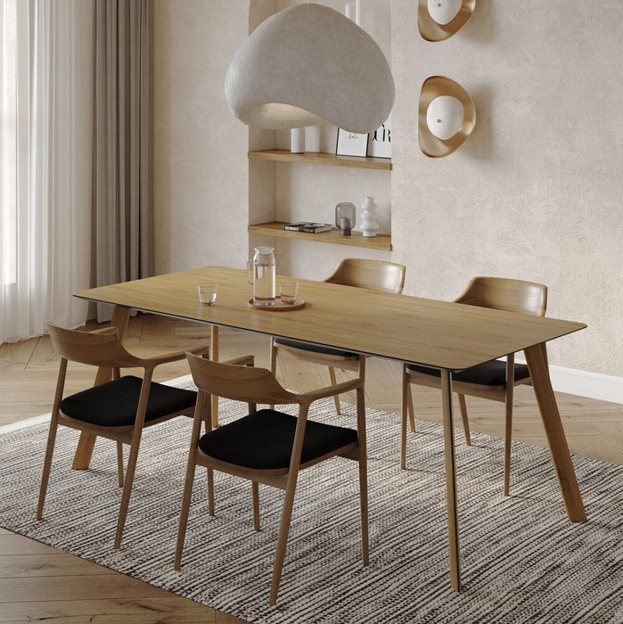 Обеденный стол Brasko 160 цвета тобакко - купить Обеденные столы по цене 88000 Обеденный стол Brasko 160 цвета тобакко - купить Обеденные столы по цене 88000