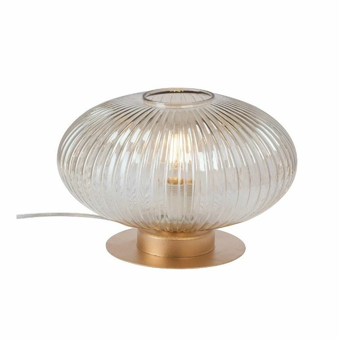 Настольная лампа V2888-8/1L (стекло, цвет светло-коричневый)