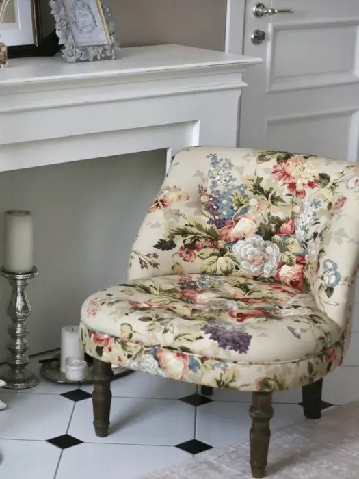 Кресло Бастиан с цветочным принтом - купить Интерьерные кресла по цене 63800.0