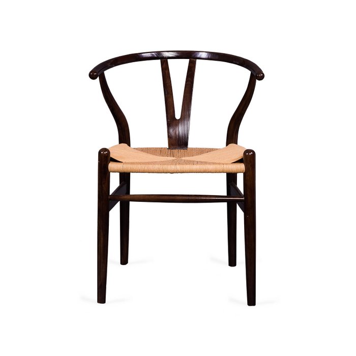 Стул Wishbone темно-коричневого цвета - купить Обеденные стулья по цене 19500.0