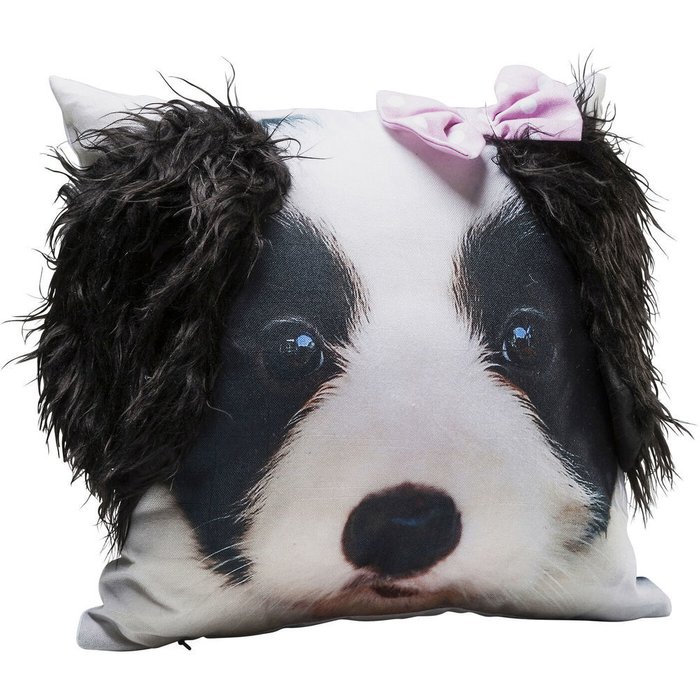 Подушка Mr Terrier черно-белого цвета