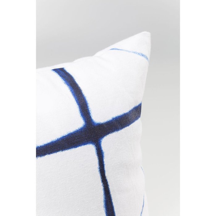 Подушка Santorini бело-синего цвета - купить Декоративные подушки по цене 2870.0