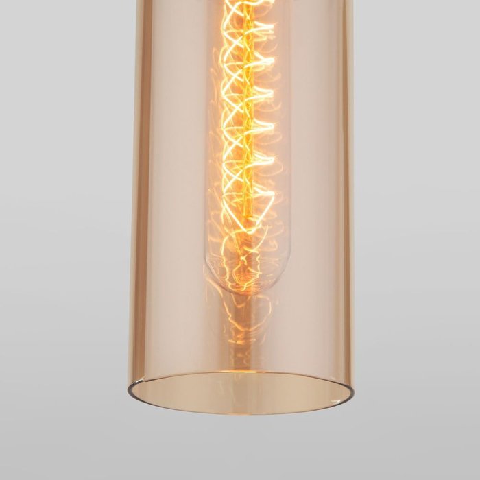 Подвесной светильник со стеклянным плафоном 50180/1 янтарный Airon - лучшие Подвесные светильники в INMYROOM