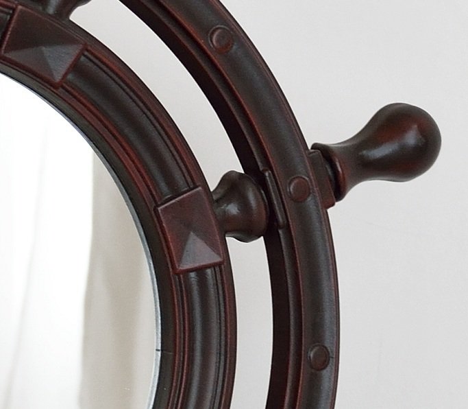 Настенное зеркало Бернт Бронза металлик (S) - лучшие Настенные зеркала в INMYROOM