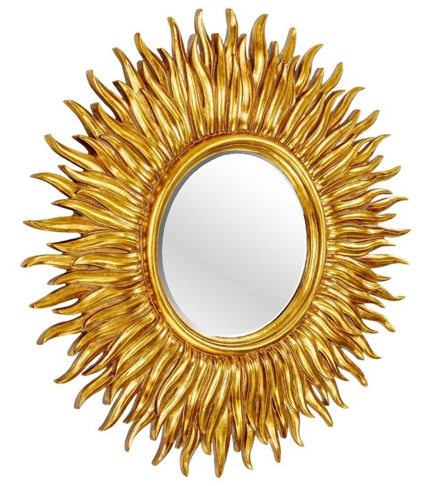 Настенное Зеркало-солнце Sunshine Gold  - купить Настенные зеркала по цене 43500.0