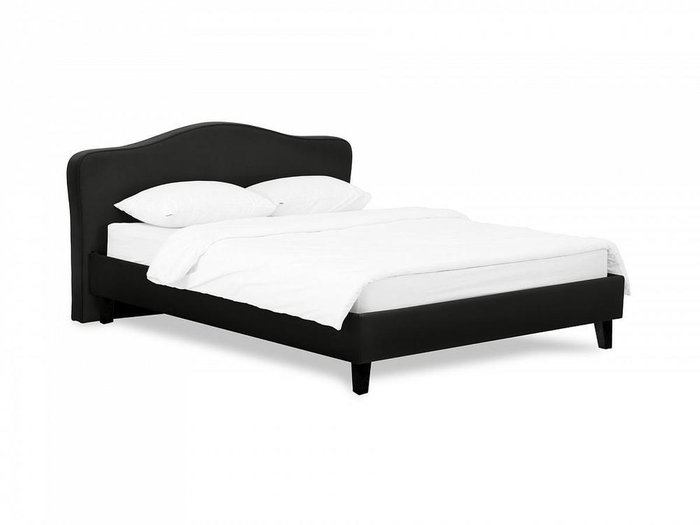Кровать Queen II Elizabeth L 160х200 черного цвета  - купить Кровати для спальни по цене 41580.0