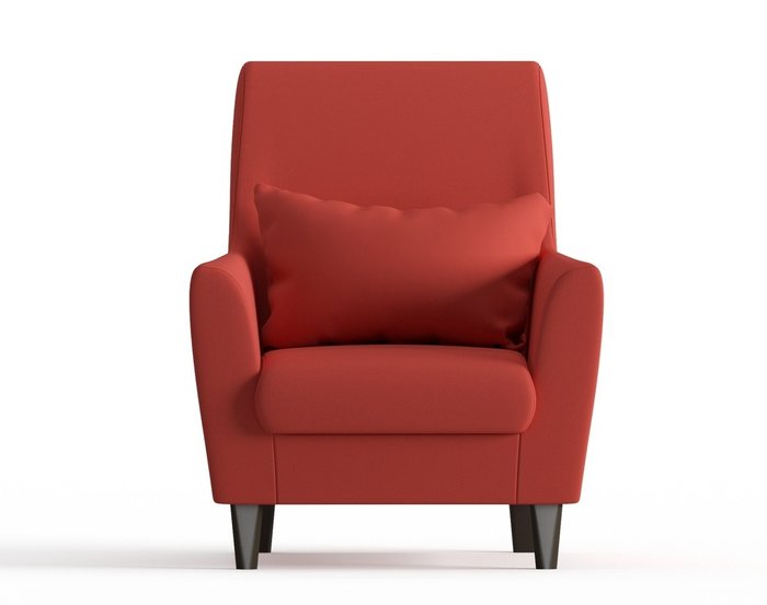 Кресло из велюра Кастилия оранжевого цвета - купить Интерьерные кресла по цене 10190.0