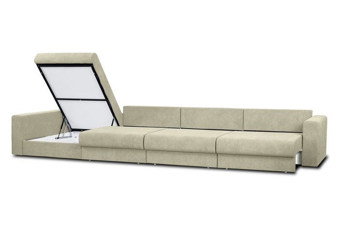 Угловой диван-кровать Модена бежевого цвета - лучшие Угловые диваны в INMYROOM