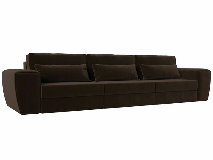  Прямой диван-кровать Лига 008 Long коричнево цвета