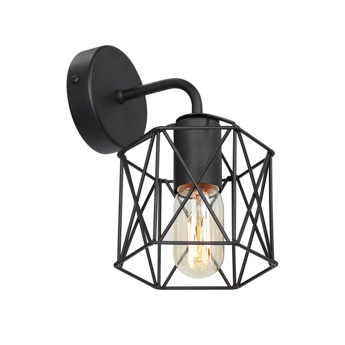 Бра V4382-1/1A (металл, цвет черный) - купить Бра и настенные светильники по цене 2095.0
