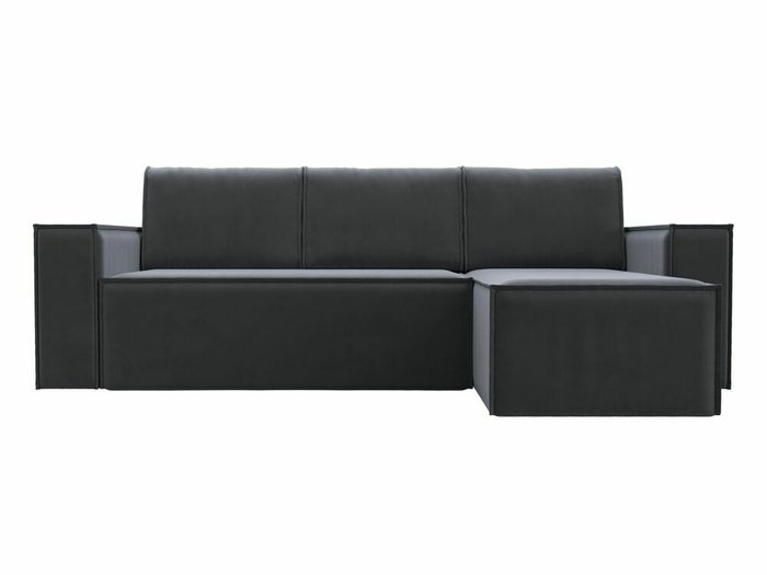 Угловой диван-кровать Куба серого цвета правый угол - купить Угловые диваны по цене 58999.0