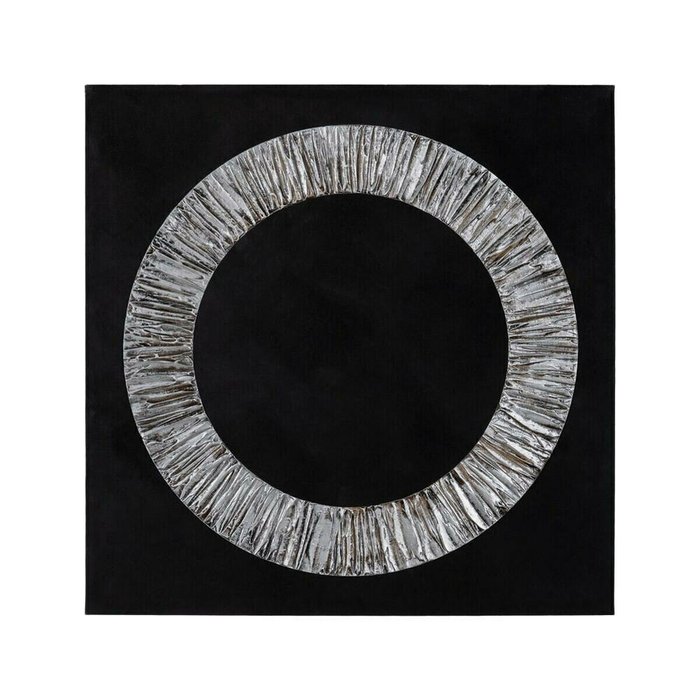 Картина Чёрный Серый Абстракция 100 x 3 x 100 cm - купить Картины по цене 18303.0