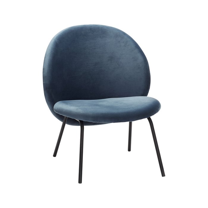 Кресло синего цвета 