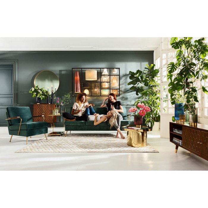 Диван Gamble зеленого цвета - лучшие Прямые диваны в INMYROOM