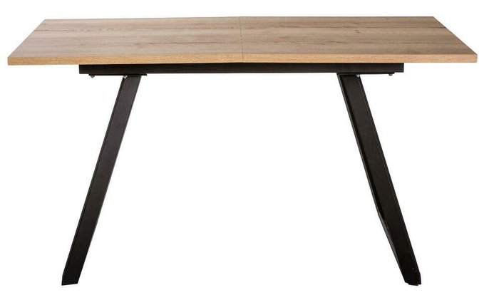 Стол обеденный раздвижной Пеле черно-коричневого цвета - лучшие Обеденные столы в INMYROOM