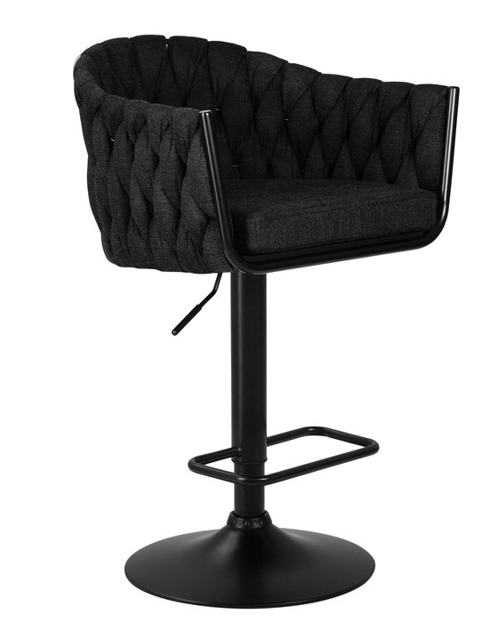 Стул барный Leon черного цвета - купить Барные стулья по цене 12810.0