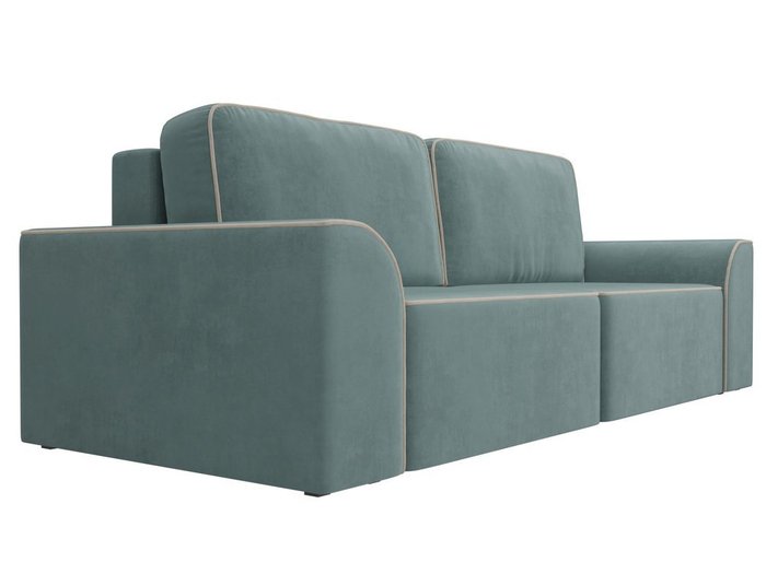 Прямой диван-кровать Вилсон бирюзового цвета - лучшие Прямые диваны в INMYROOM