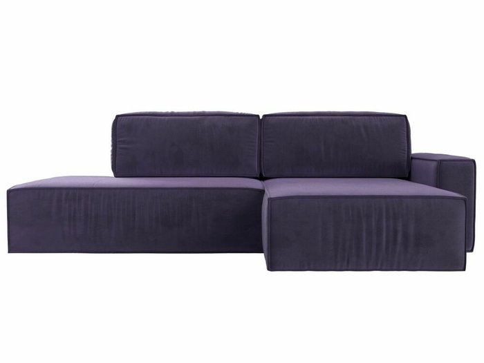 Угловой диван-кровать Прага модерн фиолетового цвета правый угол - купить Угловые диваны по цене 81999.0