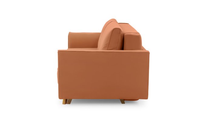 Прямой диван-кровать Майами Лайт оранжевого цвета - лучшие Прямые диваны в INMYROOM