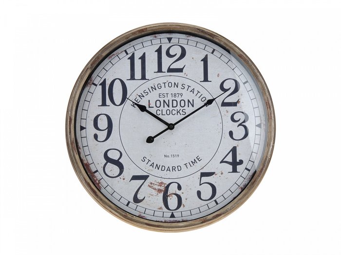 Настенные часы London в металлическом корпусе