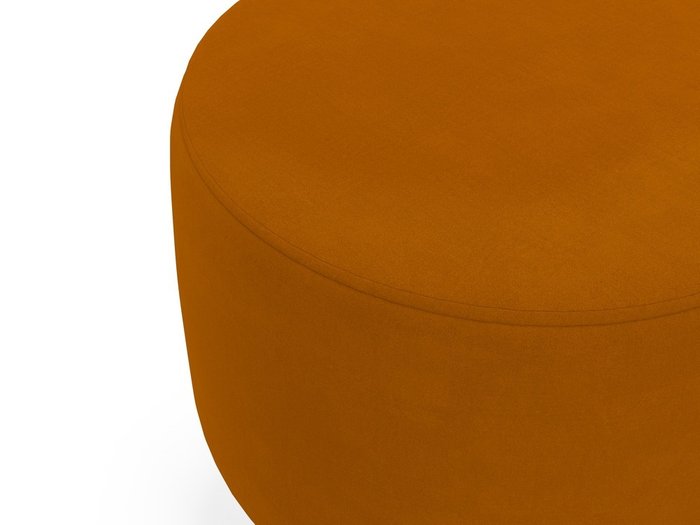 Пуф оранжевого цвета на деревянных ножках IMR-1657091 - лучшие Пуфы в INMYROOM