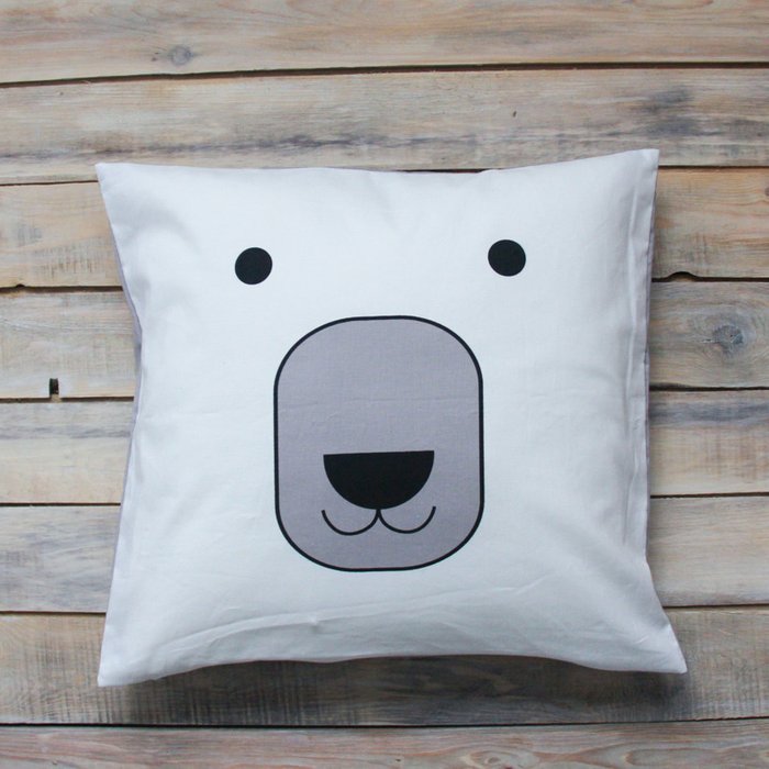 Подушка Funny Polar Bear из 100% хлопка