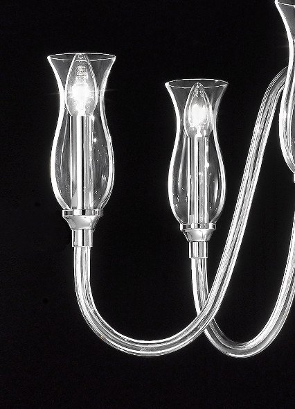 Бра Sylcom Teodato из прозрачного муранского стекла  - купить Бра и настенные светильники по цене 46280.0