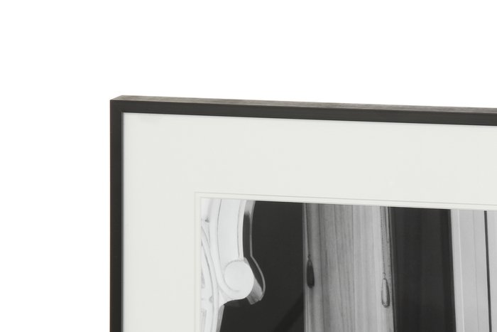 Чёрно-белый постер в раме Reflection с изображением леопарда  - лучшие Картины в INMYROOM