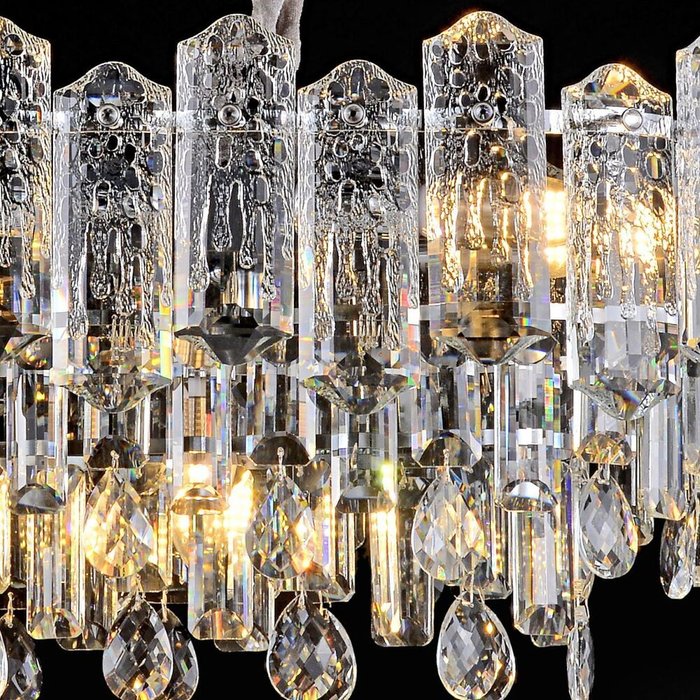 Хрустальная люстра 72380-0.3-800L CH (хрусталь, цвет прозрачный) - купить Потолочные люстры по цене 24480