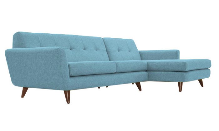Диван Grace Sectional голубого цвета  - купить Угловые диваны по цене 144500.0