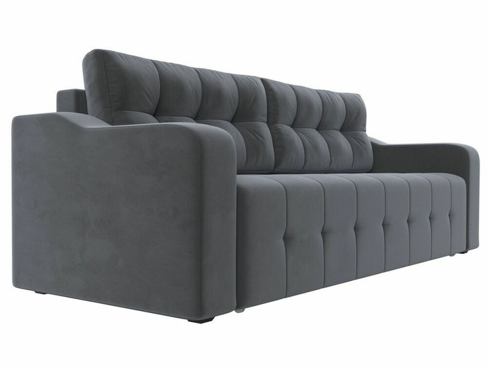 Прямой диван-кровать Лиссабон серого цвета - лучшие Прямые диваны в INMYROOM
