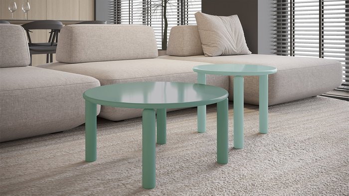 Столик журнальный Блейр бирюзового цвета - купить Журнальные столики по цене 18450 Столик журнальный Блейр бирюзового цвета - купить Журнальные столики по цене 18450