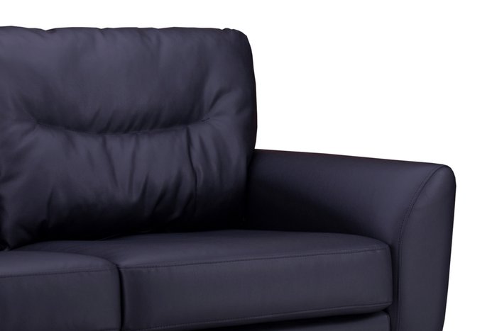 Прямой диван Наполи премиум черного цвета - купить Прямые диваны по цене 29300.0