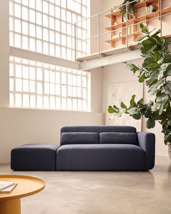 Модульный диван Neom темно-синего цвета - купить Прямые диваны по цене 213990.0