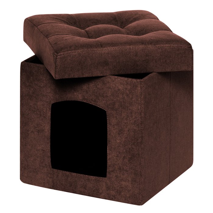 Пуфик складной для животных коричневого цвета - купить Мебель для домашних питомцев по цене 2294.0