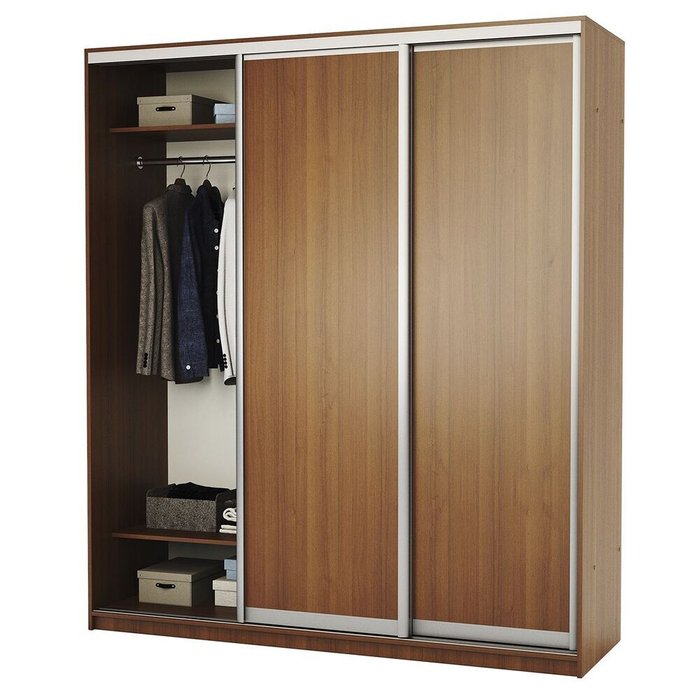 Шкаф-купе Премиум цвета орех - лучшие Шкафы-купе в INMYROOM Шкаф-купе Премиум цвета орех - лучшие Шкафы-купе в INMYROOM