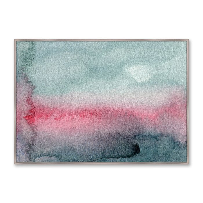 Репродукция картины на холсте Sunset on the river - купить Картины по цене 21999.0