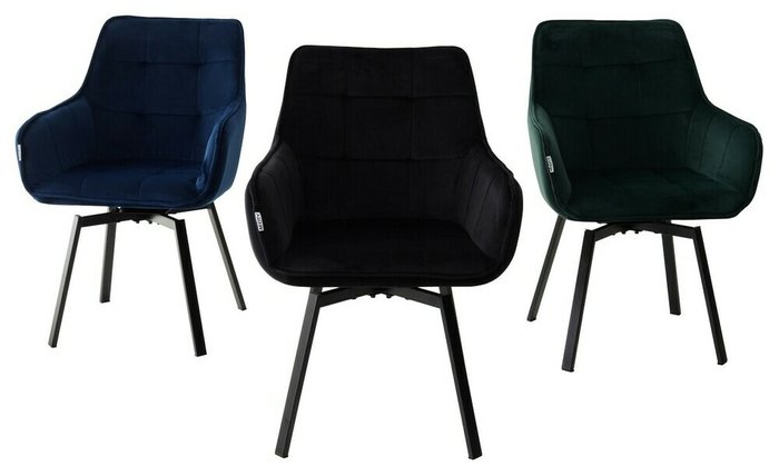 Стул поворотный Maverick темно-зеленого цвета - купить Обеденные стулья по цене 8100.0