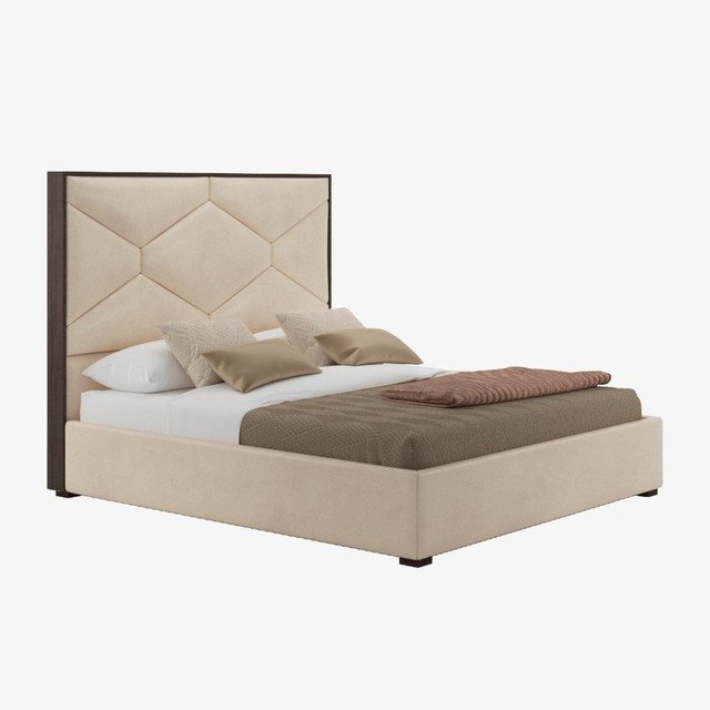Кровать Martina 160х200 кремового цвета - купить Кровати для спальни по цене 119900.0