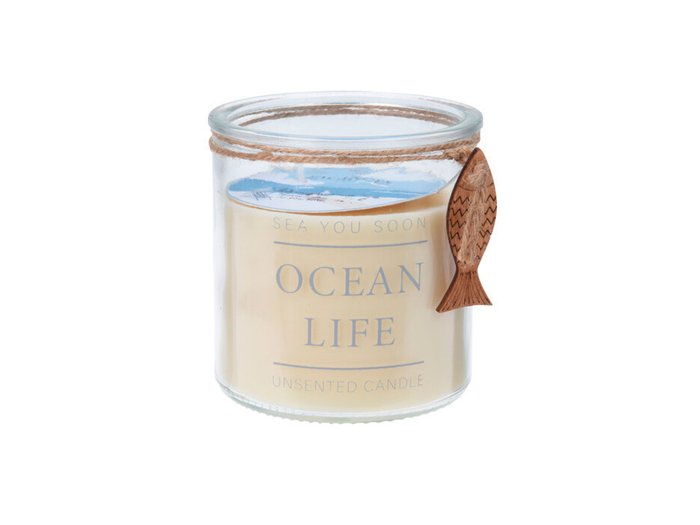 Свеча Ocean Life в банке белого цвета
