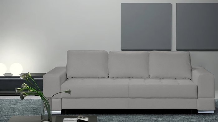 Диван-кровать Матео серого цвета - купить Прямые диваны по цене 74700.0