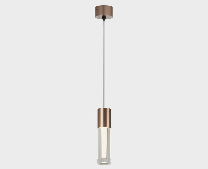 Подвесной светильник IT014-0204 rose gold (пластик, цвет прозрачный) - купить Подвесные светильники по цене 4930.0