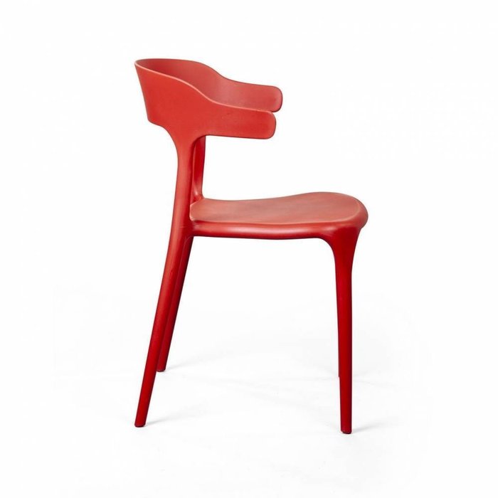 Стул Leo красного цвета - лучшие Обеденные стулья в INMYROOM