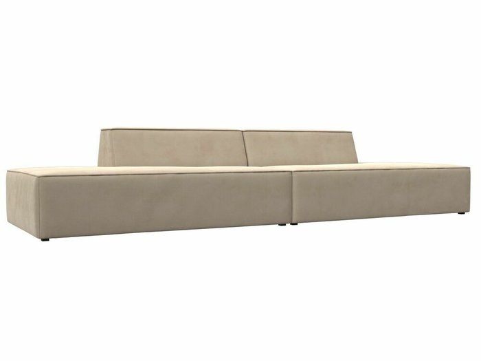 Прямой модульный диван Монс Лофт бежевого цвета