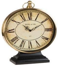 Часы настольные Отель в долине коричневого цвета