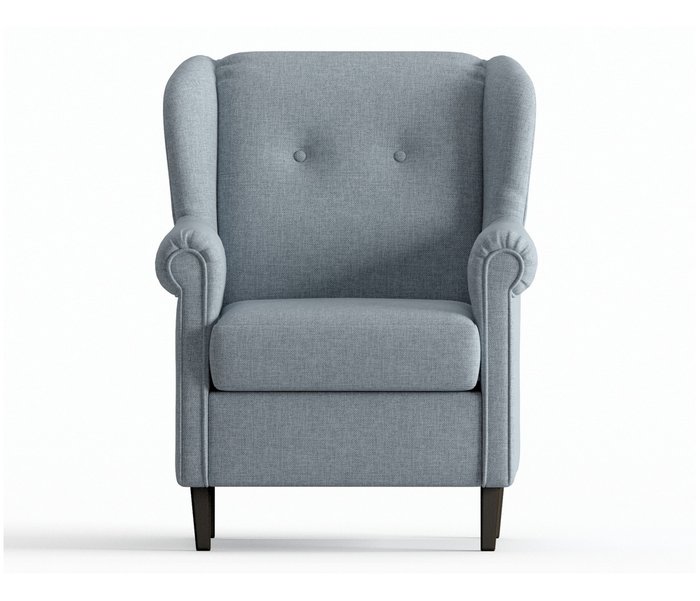 Кресло из рогожки Леон серого цвета - купить Интерьерные кресла по цене 15990.0