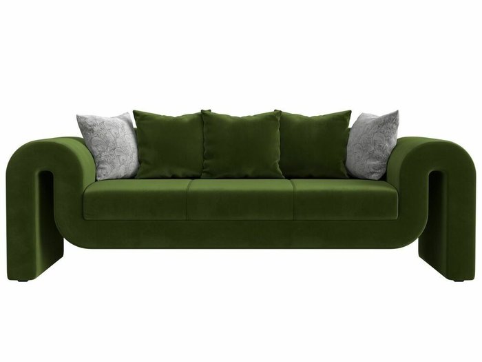 Прямой диван Волна зеленого цвета - купить Прямые диваны по цене 50999.0